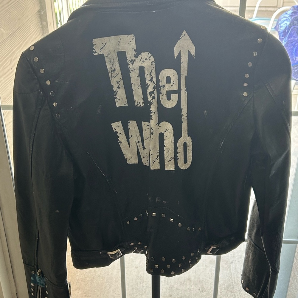 The WHO l(rock band) women’s Learher jacket